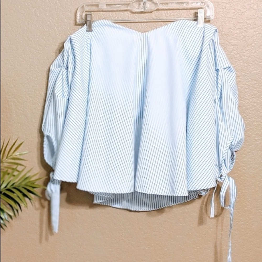 Windsor Blue & White Striped Top